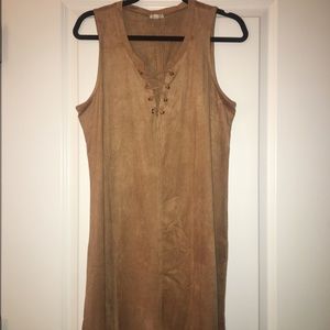 Tan Suede Dress